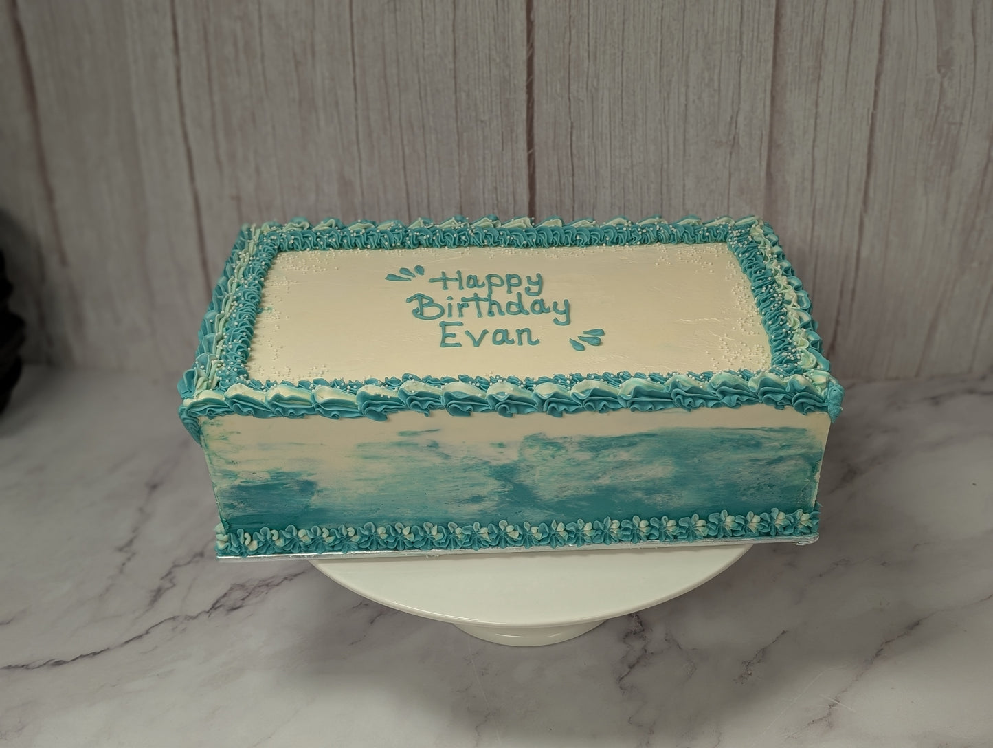 Customizable sheet cakes
