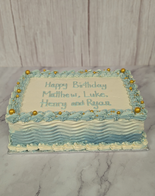 Customizable sheet cakes
