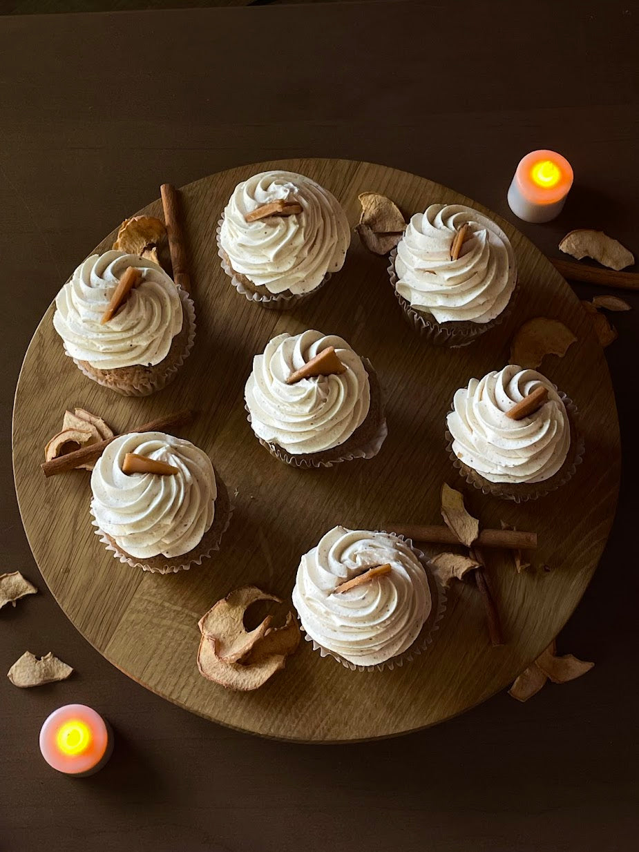 Filled Toffee Brown-Butter Cupcakes