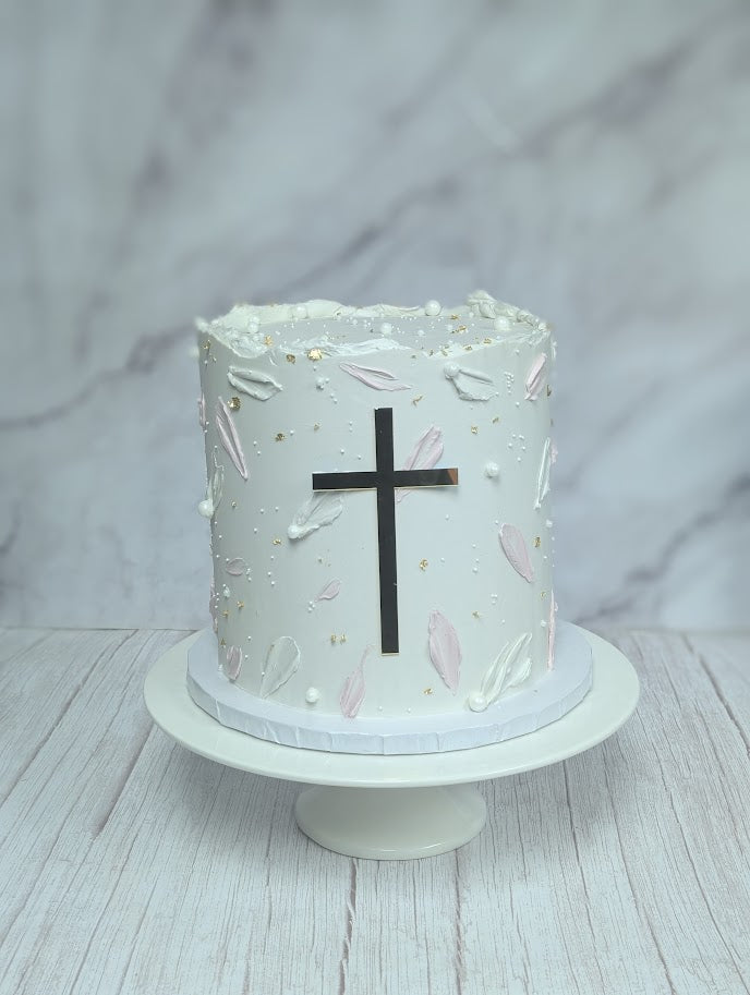 Simply Elegant Religious Celebration Cake