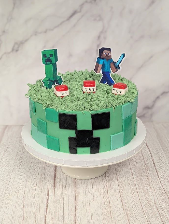 Minecraft Themed Cake