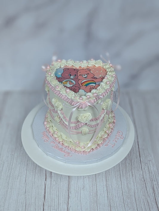 Custom Image Vintage Cake