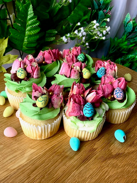 Easter floral Cupcakes